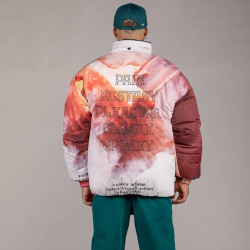 Grimey Wear Westbound Pu Leather Reversible Puffy Jacket Green