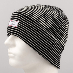 DJINN'S Basic Beanie Stripeshadow black/white