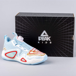Detské basketbalové tenisky Peak Kids Basketball Shoes Big Triangle 2.0 Disc Lt.Blue