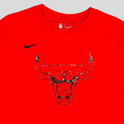 Nba Nike Essential Ss Cc Tee 8-20 Chicago Bulls Red