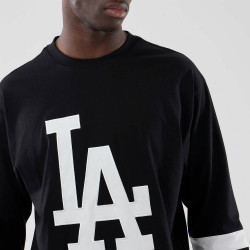 Tričko NEW ERA LA Dodgers MLB Black Oversized Long Sleeve T-Shirt čierne
