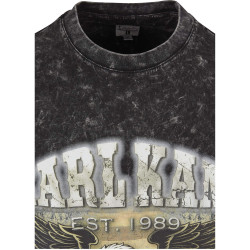 Karl Kani Woven Signature Washed Eagle Tee black