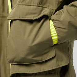 Sean John Script Logo Multifunctional Jacket olive/bright yellow