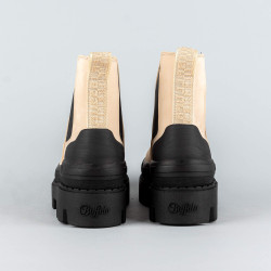 Buffalo Raven Chelsea Cream/Black