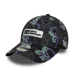 Detská šiltovka New Era Space All Over Print Black 9FORTY CHILD Adjustable Cap čierna