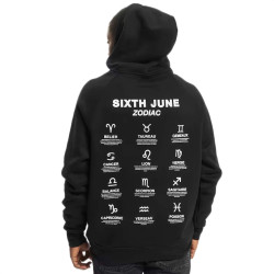 Pánska mikina s kapucňou Sixth June Zodiac čierna