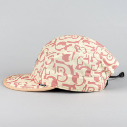 Šiltovka DJINN'S 5 Panel Soft Flat Cap Simple Aztek Beige/Old Rose
