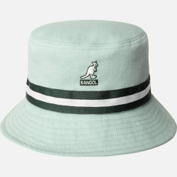 Klobúk KANGOL® STRIPE LAHINCH bledo zelený