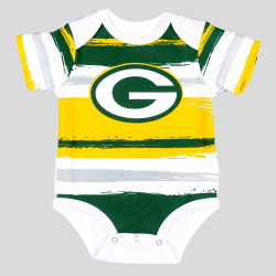 Outer Stuff Team Favorite SS Creeper (newborn) Packers White/Green