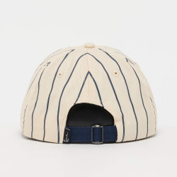 Šiltovka Karl Kani Cursive Varsity Pinstripe Baseball Cap krémová biela