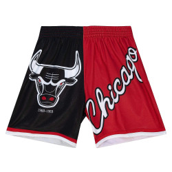 Mitchell And Ness NBA Big Face Shorts 5.0 - 8-20Y Chicago Bulls Black/Red/White