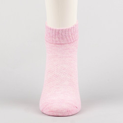 Peak Mideum Cut Socks Pink