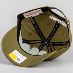 Šiltovka Mitchell & Ness NBA Fashion Basic Strapback Boston Celtics olivová