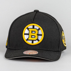 Šiltovka Mitchell & Ness Boston Bruins NHL Double Clutch Pro Snapback čierna