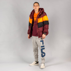 FILA PIRRO blocked puff jacket tawny port/mandarin orange/black