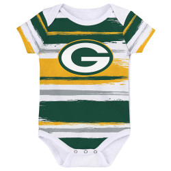 Outer Stuff Team Favorite SS Creeper (newborn) Packers White/Green