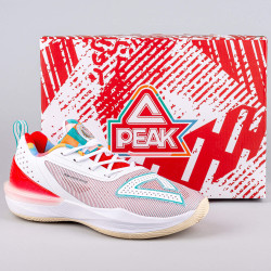 Basketbalové tenisky PEAK Basketball Match Shoes Big triangle 3 Olympic WHITE/RED