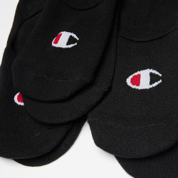 Champion 6Pk Footie Socks Black