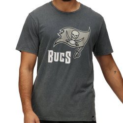 Re:Covered NFL Monochrome Logo T-Shirt Tampa Bay Buccaneers Washed Black