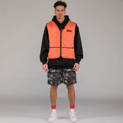 Grimey Wear The Toughest Quilted Vest Orange