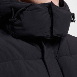 Sean John SJ Script Logo Hooded Puffer Jacket black