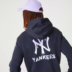 NEW ERA New York Yankees MLB Drip Logo Navy Pullover Hoodie Blue