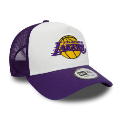 New Era NBA LA Lakers Team Colour Purple A-Frame Trucker Cap Purple