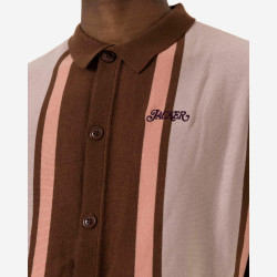 Jacker Granpa Cardigan Shirt Brown