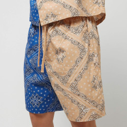 Karl Kani KK Small Signature Paisley Block Resort Shorts blue/sand