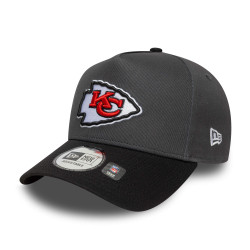 Šiltovka New Era Kansas City Chiefs NFL Charcoal 9FORTY E-Frame Adjustable Cap tmavošedá