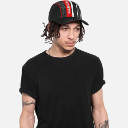 Šiltovka KANGOL® TROPIC GAME STRIPE SPACECAP čierna