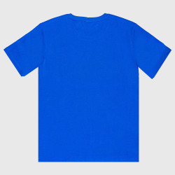 PEAK TEAM LINE ROUND NECK T-SHIRT BLUE/WHITE