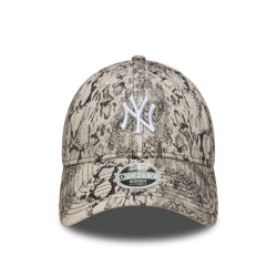 Dámska šiltovka New Era New York Yankees Womens MLB Snake Grey 9FORTY Adjustable Cap béžová
