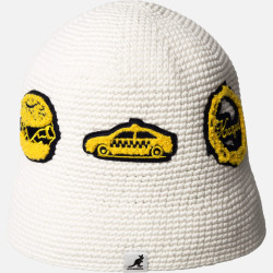 Klobúk KANGOL® NY CROCHET HAT biely