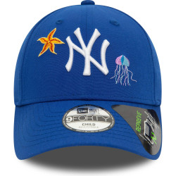 Detská šiltovka NEW ERA 940K MLB Recy icon 9forty NEW YORK YANKEES modrá