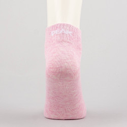 Peak Mideum Cut Socks Pink