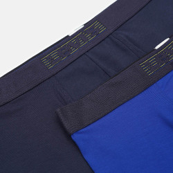 Levis Men Striped Wb Logo Boxer Brief 2P Blue Combo