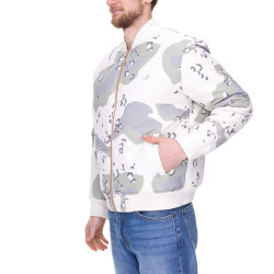Pánska obojstranná bomber bunda STAPLE Broadway Reversible maskáčová/béžová