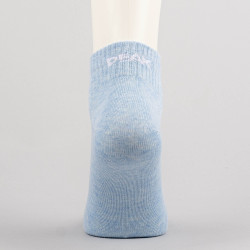 Peak Mideum Cut Socks Lt.Blue Melange Grey