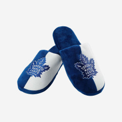 FOCO Toronto Maple Leafs - NHL - Mens Team Stripe Slipper - Navy/White