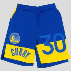 Outer Stuff Pandemonium N&N Short Golden State Warriors Stephen Curry Blue/Yellow