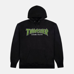 Thrasher Hoodie Brick Black