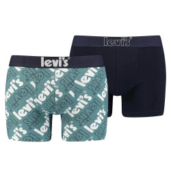 Levis Men Poster Logo Aop Boxer Brief 2P Blue Combo
