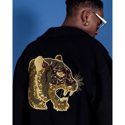 Sprayground Golden Tiger Varsity Black