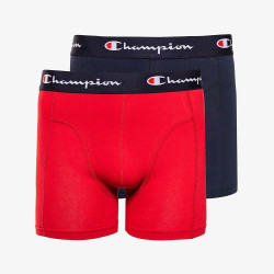 Champion Two Pack Smooth Seam Boxers Navy/Red