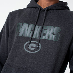 New Era Mikina Nfl Pull Over Hoody Green Bay Packers Graphite