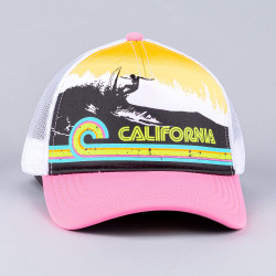 American Needle Riptide Valin - California - White-Electric Bubblegum