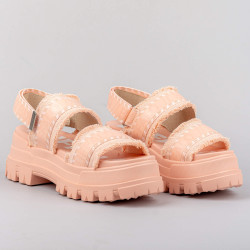 Buffalo Sandal Platform Aspha Str Rose