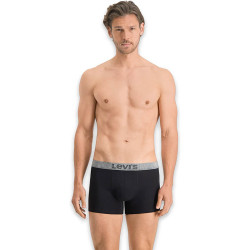 Levis Men Giftbox Stripes Logo Boxer Brief 3P Black / Grey