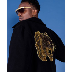 Sprayground Golden Tiger Varsity Black